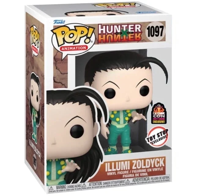 Funko Pop! Hunter x Hunter Illumi Zoldyck 1097 Toy Stop Exclusive L.A. Comic Con 2022 - Зображення 1
