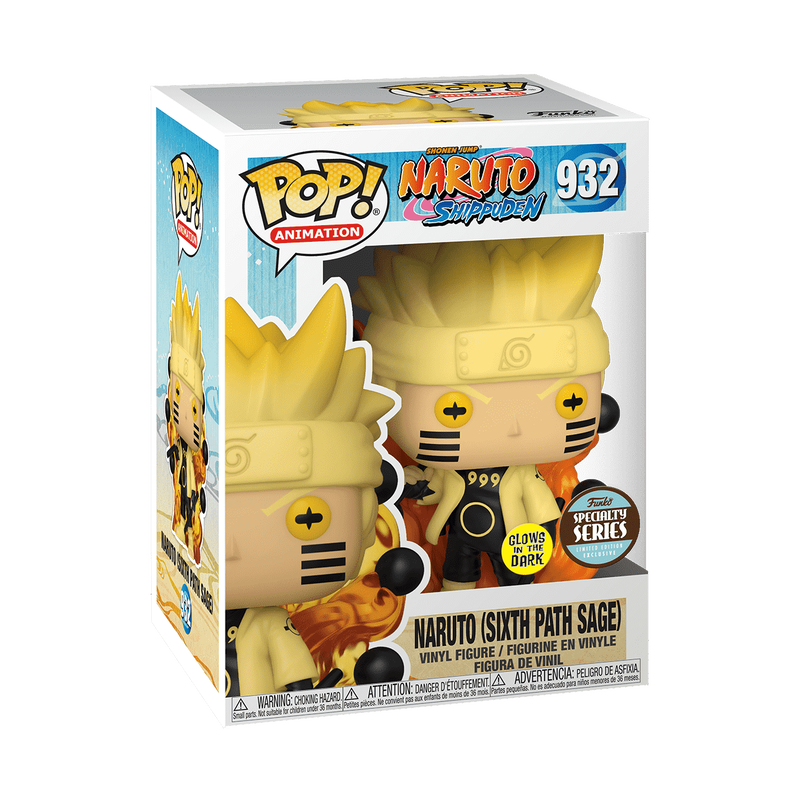 36816_Naruto_NarutoSixPathSageMode_POP_GLAM-1-FS-WEB Funko Pop! Naruto (Sixth Path Sage) 932 Glows in the Dark Specialty Series - Зображення 1