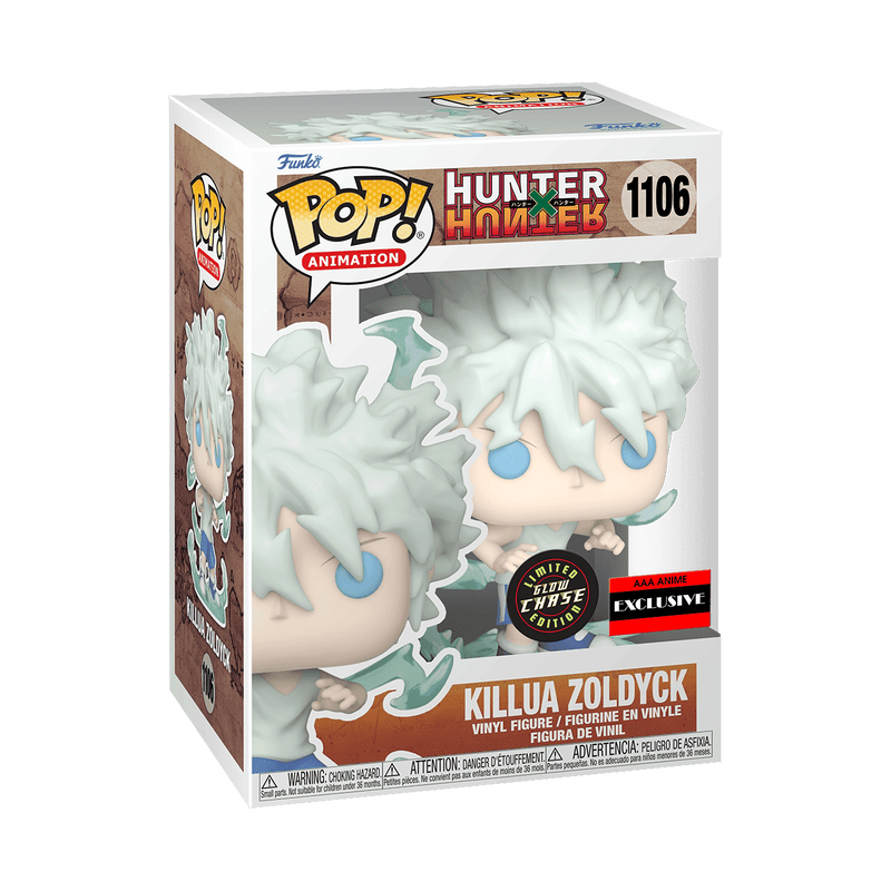 Funko Pop! Hunter x Hunter Killua Zoldyck 1106 Glow Chase AAA Exclusive - Зображення 1
