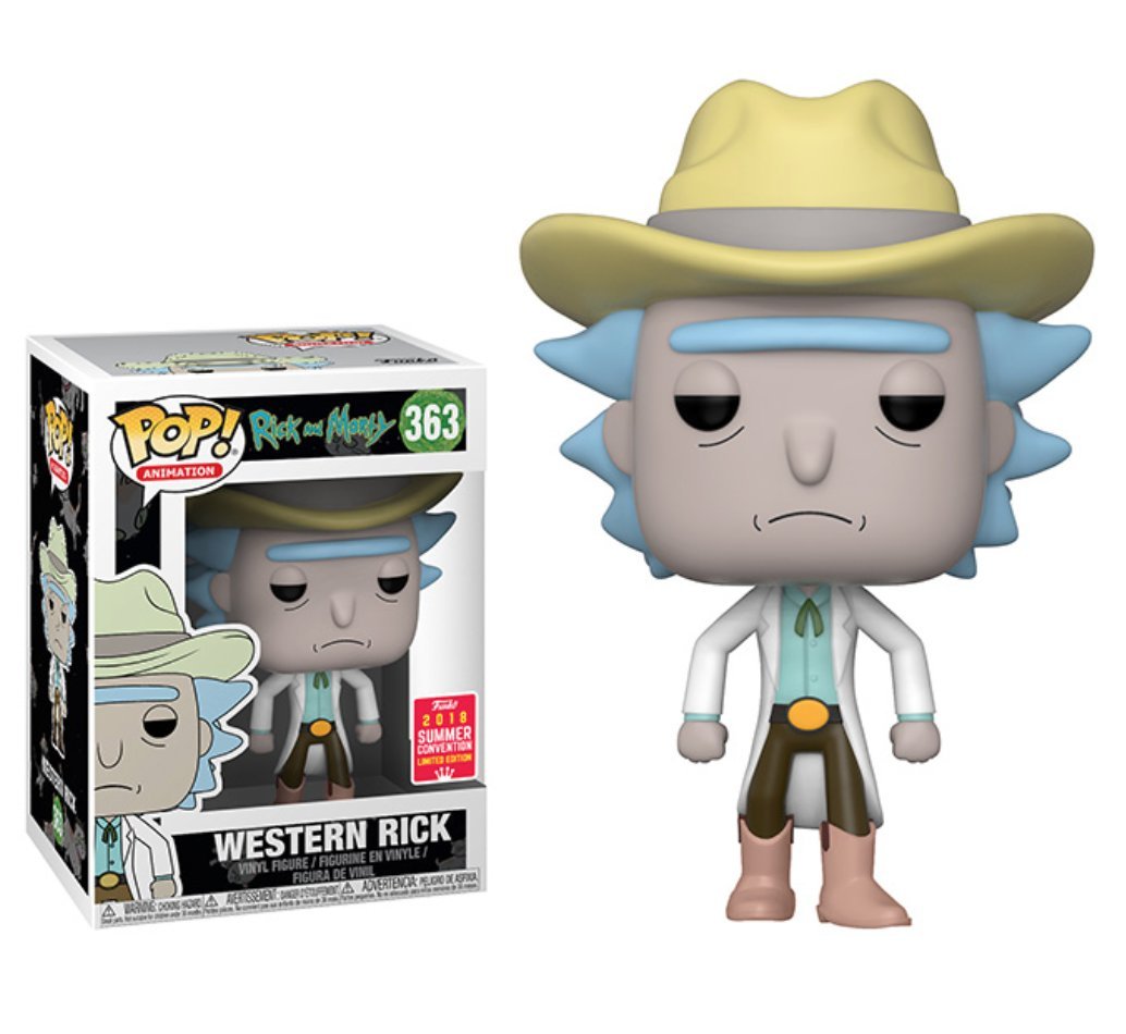 Funko Pop! Rick And Morty Western Rick 363 Summer Convention Exclusive - Зображення 1