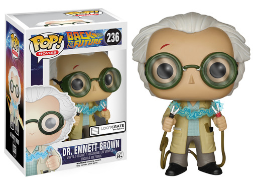 Funko Pop! Dr. Emmett Brown 236 Loot Crate Exclusive - Зображення 1