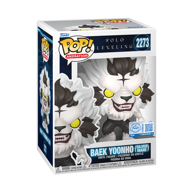 92002a_SLVL_S2_Baek(Silvermane)_POP_GLAM-1-CCI-WEB Funko Pop! Solo Leveling Baek Yoonho 2273 Chalice Collectibles Exclusive - Зображення 1