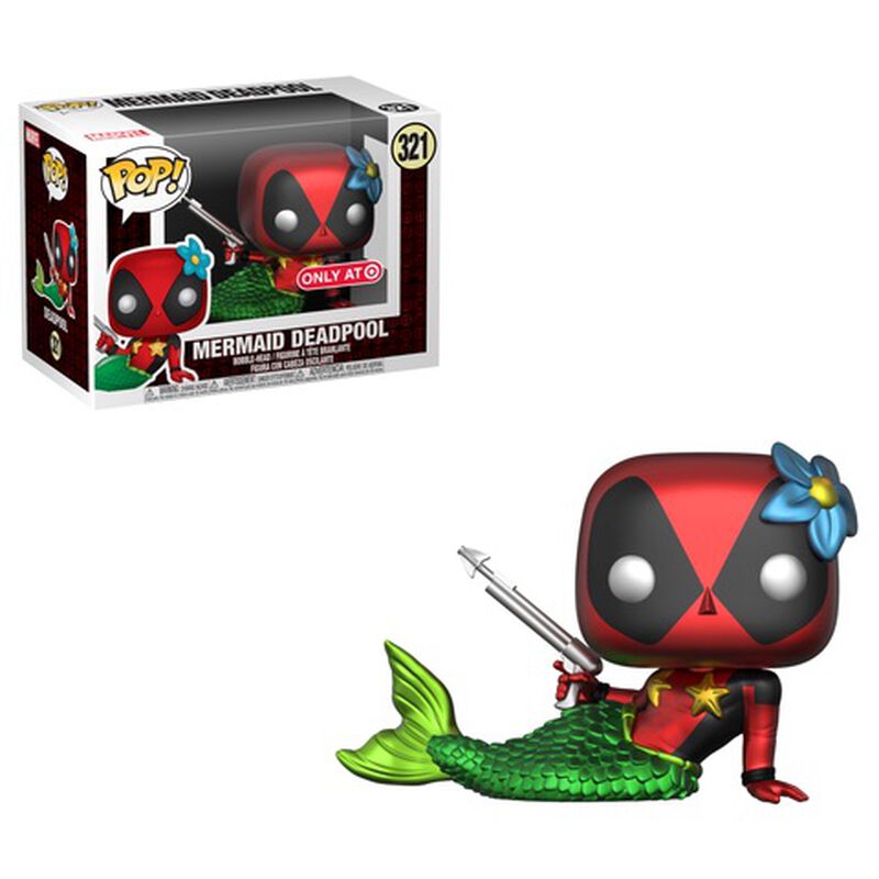 Funko Pop! Mermaid Deadpool (Metallic) 321 Target Exclusive - Зображення 1